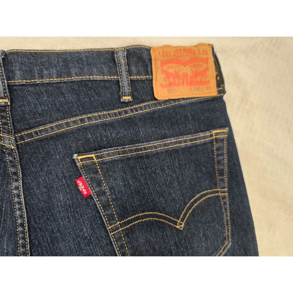 Levi's 505 jeans - Regular fit Straight Leg -Men's  38x30 dark wash‎